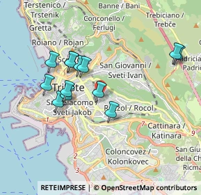 Mappa Via fra Pace da Vedano, 34141 Trieste TS, Italia (1.68692)
