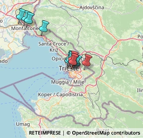 Mappa Via fra Pace da Vedano, 34141 Trieste TS, Italia (9.7275)