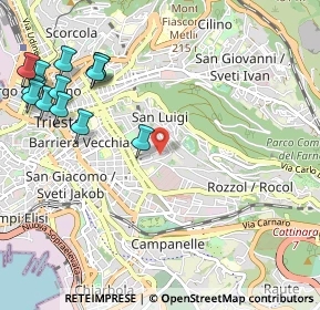 Mappa Via fra Pace da Vedano, 34141 Trieste TS, Italia (1.33692)