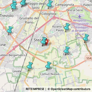 Mappa Via Leonardo da Vinci, 24040 Stezzano BG, Italia (2.9407692307692)
