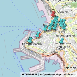 Mappa Via Corti, 34123 Trieste TS, Italia (0.944)