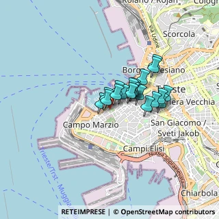 Mappa Via Corti, 34123 Trieste TS, Italia (0.535)