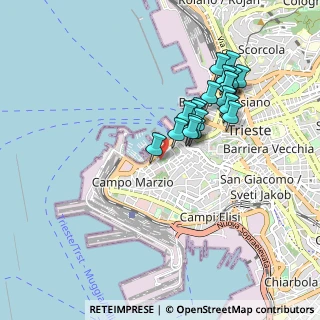Mappa Via Corti, 34123 Trieste TS, Italia (0.802)