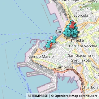Mappa Via Corti, 34123 Trieste TS, Italia (0.9865)