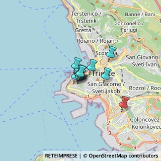 Mappa Via Corti, 34123 Trieste TS, Italia (0.69333)