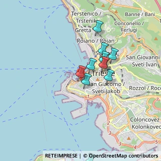 Mappa Via Corti, 34123 Trieste TS, Italia (1.7925)