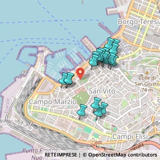 Mappa Via Corti, 34123 Trieste TS, Italia (0.383)