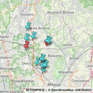 Mappa Via Sant'Ambrogio Streccione, 20845 Sovico MB, Italia (3.365)