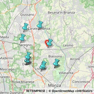 Mappa Via Sant'Ambrogio Streccione, 20845 Sovico MB, Italia (4.21167)