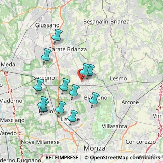 Mappa Via Sant'Ambrogio Streccione, 20845 Sovico MB, Italia (3.58167)