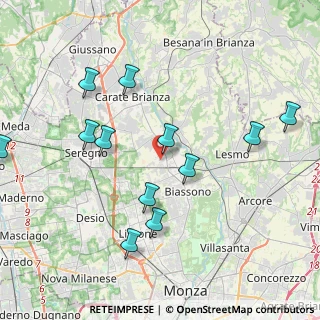 Mappa Via Sant'Ambrogio Streccione, 20845 Sovico MB, Italia (4.32833)