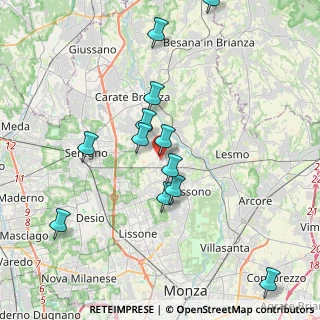 Mappa Via Sant'Ambrogio Streccione, 20845 Sovico MB, Italia (3.9025)