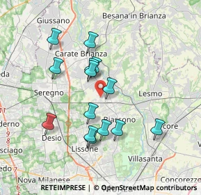 Mappa Via Sant'Ambrogio Streccione, 20845 Sovico MB, Italia (3.26)