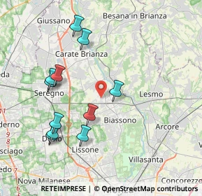 Mappa Via Sant'Ambrogio Streccione, 20845 Sovico MB, Italia (3.95091)