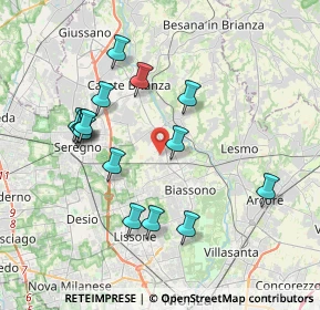 Mappa Via Sant'Ambrogio Streccione, 20845 Sovico MB, Italia (3.70867)