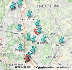 Mappa Via Sant'Ambrogio Streccione, 20845 Sovico MB, Italia (4.57882)