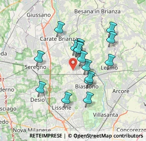 Mappa Via Sant'Ambrogio Streccione, 20845 Sovico MB, Italia (2.91813)
