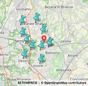 Mappa Via Sant'Ambrogio Streccione, 20845 Sovico MB, Italia (2.95818)