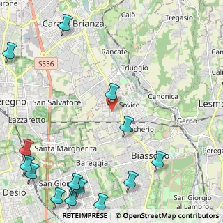 Mappa Via Sant'Ambrogio Streccione, 20845 Sovico MB, Italia (3.40733)