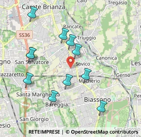Mappa Via Sant'Ambrogio Streccione, 20845 Sovico MB, Italia (1.93455)