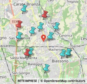 Mappa Via Sant'Ambrogio Streccione, 20845 Sovico MB, Italia (2)