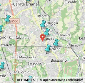 Mappa Via Sant'Ambrogio Streccione, 20845 Sovico MB, Italia (3.01182)