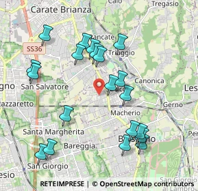 Mappa Via Sant'Ambrogio Streccione, 20845 Sovico MB, Italia (2.0195)