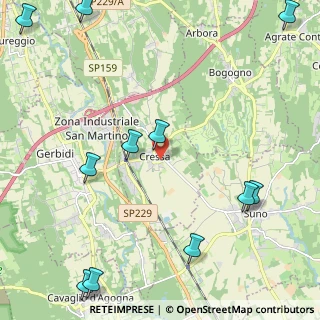 Mappa Via Suno, 28012 Cressa NO, Italia (3.09364)