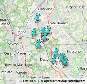 Mappa Via Palestro, 20831 Seregno MB, Italia (3.05182)