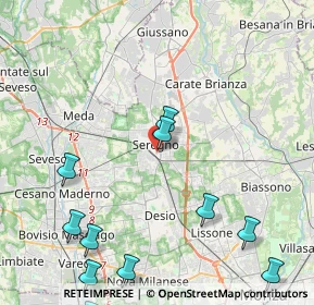 Mappa Via Palestro, 20831 Seregno MB, Italia (5.64818)