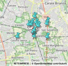 Mappa Via Palestro, 20831 Seregno MB, Italia (1.01714)