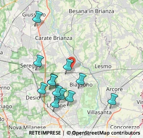 Mappa 20845 Sovico MB, Italia (3.945)