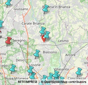 Mappa 20845 Sovico MB, Italia (6.6915)