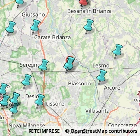 Mappa 20845 Sovico MB, Italia (6.0695)