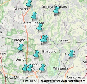 Mappa 20845 Sovico MB, Italia (4.33538)