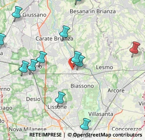 Mappa 20845 Sovico MB, Italia (4.88583)