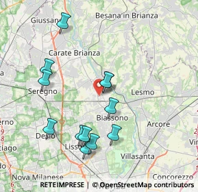Mappa 20845 Sovico MB, Italia (3.76333)