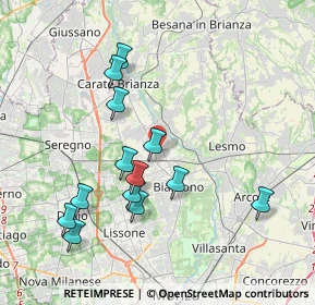 Mappa 20845 Sovico MB, Italia (3.81077)