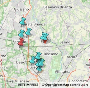 Mappa 20845 Sovico MB, Italia (3.62083)