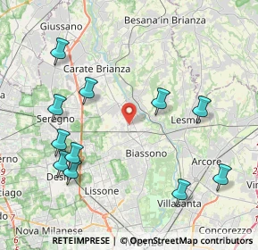 Mappa 20845 Sovico MB, Italia (4.65091)