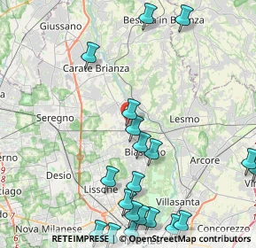 Mappa 20845 Sovico MB, Italia (5.5515)