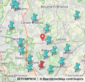 Mappa 20845 Sovico MB, Italia (5.13389)