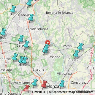 Mappa 20845 Sovico MB, Italia (6.5585)