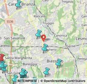 Mappa 20845 Sovico MB, Italia (3.52)