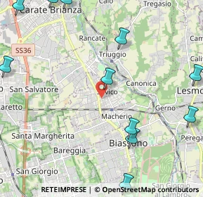 Mappa 20845 Sovico MB, Italia (3.00182)
