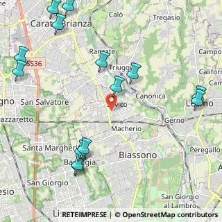 Mappa 20845 Sovico MB, Italia (2.83143)