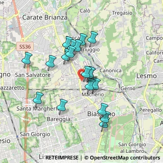 Mappa 20845 Sovico MB, Italia (1.60842)