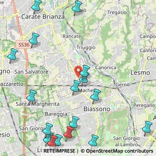 Mappa 20845 Sovico MB, Italia (3.10647)