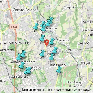Mappa 20845 Sovico MB, Italia (1.99059)