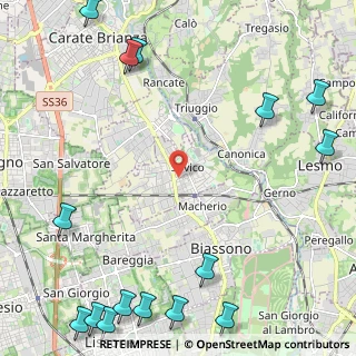 Mappa 20845 Sovico MB, Italia (3.56733)